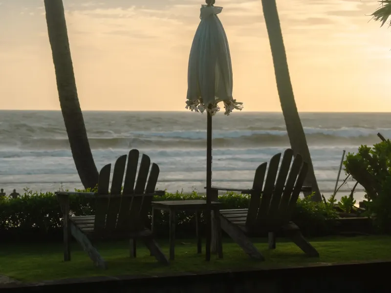 Sunset over Pasut Beach from Villa Lux Bali